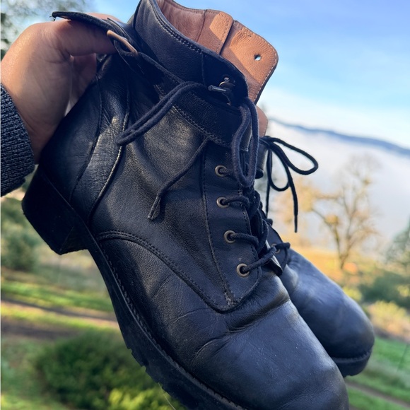 Sezane Dana Ankle Boots Smooth Black - Size 8 - Picture 2 of 5